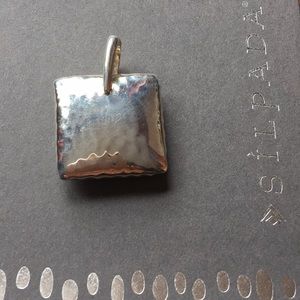 Silpada Sterling Silver Hammered Square Pendant
